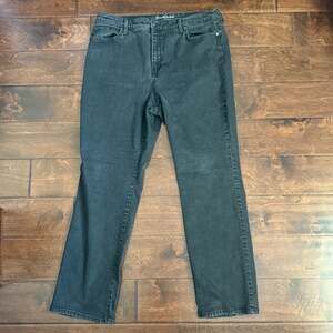 Gloria Vanderbilt Jeans Womens 18 Black Rail Straight All Around Slimming Effect